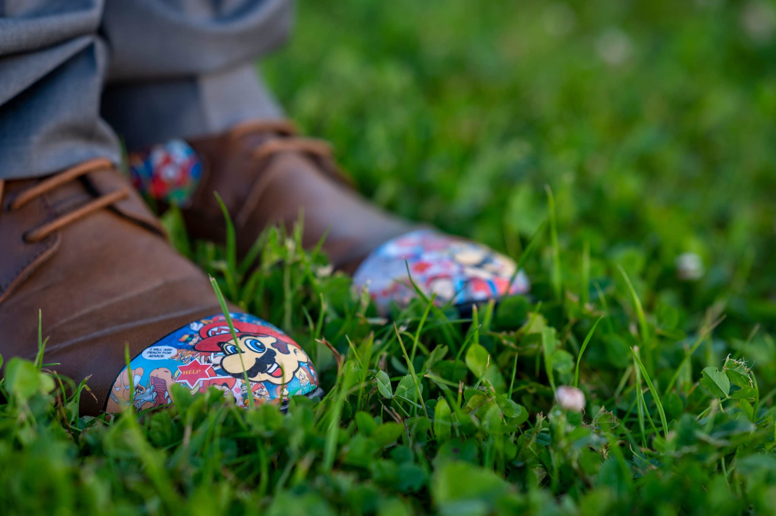 Super Mario on wedding shoes